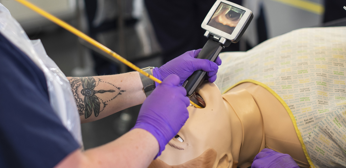 Operating Department Practice students in a practical session