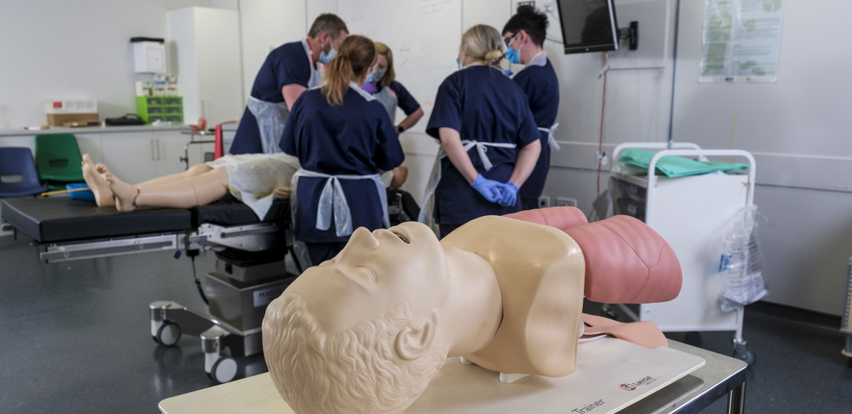 Operating Department Practice students in a practical session