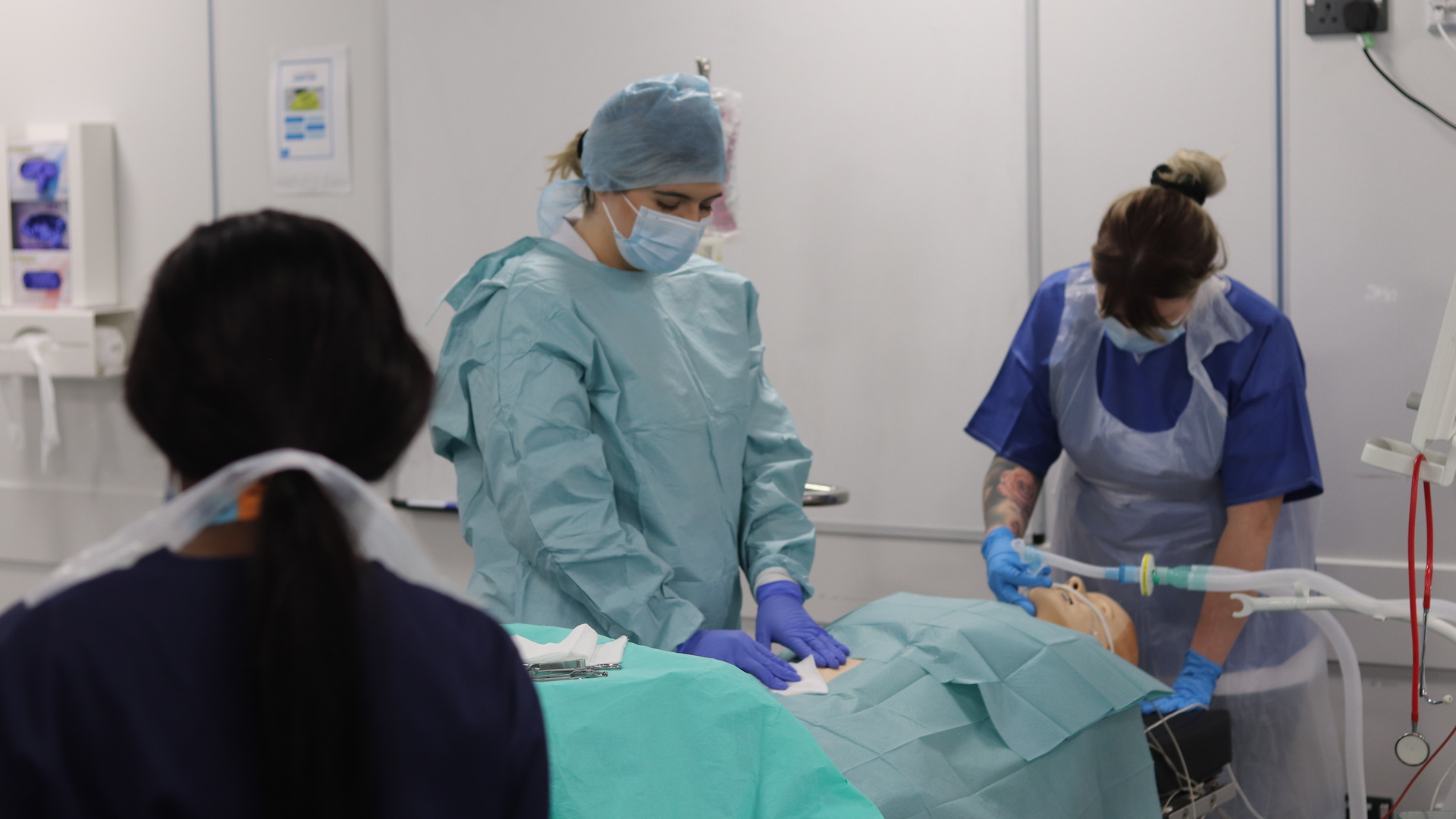 ODP students during a simulation in the Centre for Health Innovation